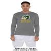 Campus Lab Tiffin University Adult Men's Sport Long Sleeve Shirt Primary Logo, Charcoal, Large view 3
