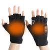 NURCOIOX Fingerless Heated Gloves with Screen Display Winter Office Working Hand Warmer Gloves 3 Temperature Half-Finger Electric Heated Glove Rechargeable Laptop Typing Writing Thermo Gloves-2000mAh view 1