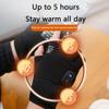 NURCOIOX Fingerless Heated Gloves with Screen Display Winter Office Working Hand Warmer Gloves 3 Temperature Half-Finger Electric Heated Glove Rechargeable Laptop Typing Writing Thermo Gloves-2000mAh view 2