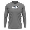 Campus Lab University of Illinois Springfield Adult Men's Sport Long Sleeve Shirt Primary Logo, Charcoal, X-Large view 1