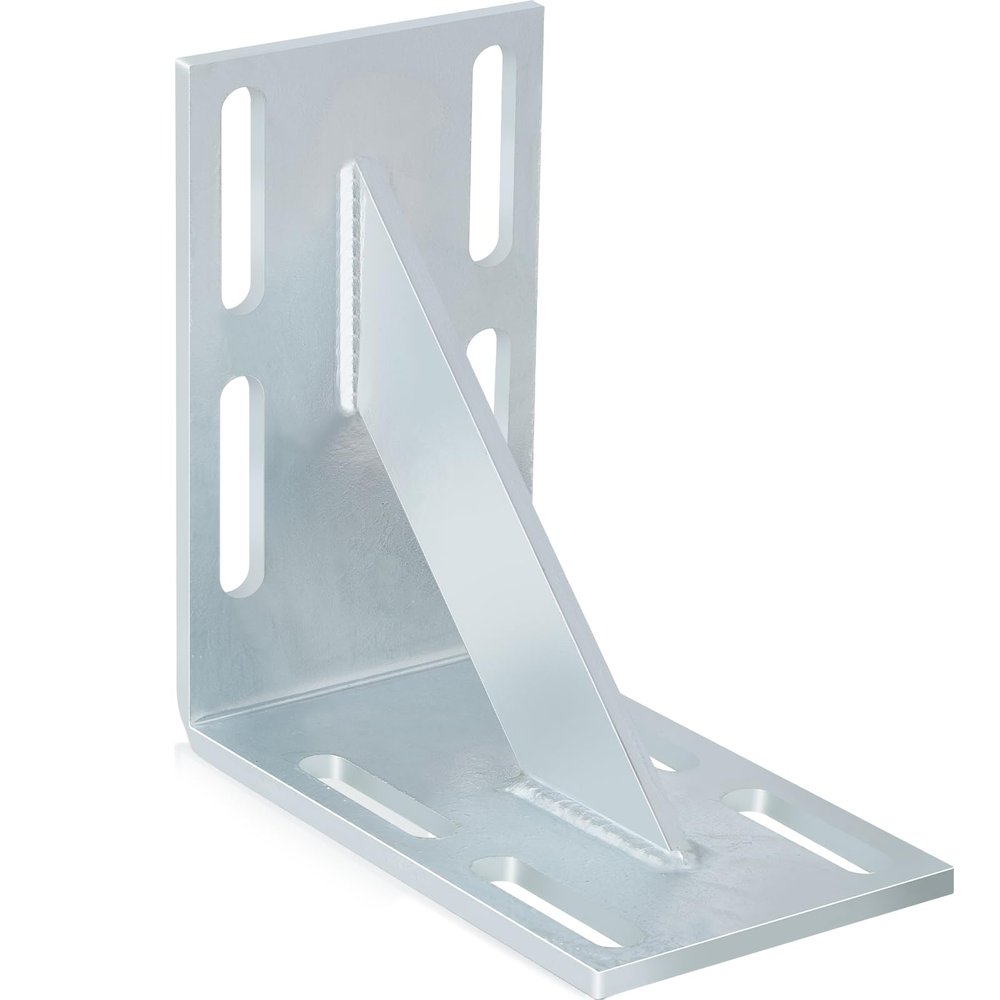 Gisafai 1 Pcs 8.5 x 8.5 x 5 Inches Heavy Duty Galvanized Inside Corner Galvanized Steel 90 Degree L Shape Pergola Hardware for DIY Dock Construction Projects Furniture Corner