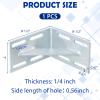Gisafai 1 Pcs 8.5 x 8.5 x 5 Inches Heavy Duty Galvanized Inside Corner Galvanized Steel 90 Degree L Shape Pergola Hardware for DIY Dock Construction Projects Furniture Corner view 2