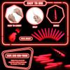 Sotiff 96 Pcs Bright 6 Inch Large Glow Sticks Bulk Emergency Glow in The Dark Sticks with 12 Hour Duration for Camping Hiking Outdoor Parties Activities Survival Storms (Red) view 3
