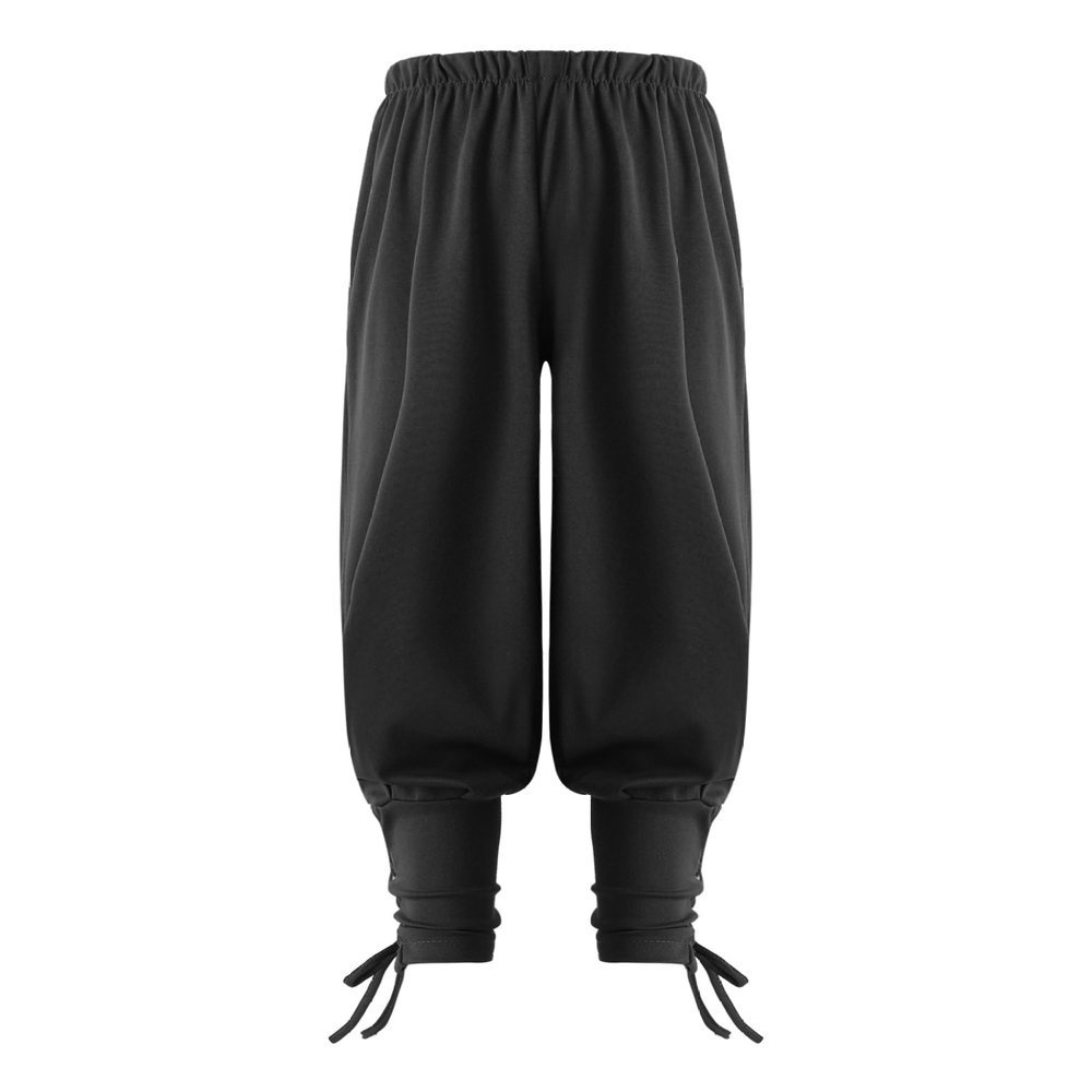 Lorilida Kids Boys Victorian Jogger Pants Medieval Gothic Stripes Trousers Pirates Ankle Banded Leggings Black 8-10 Years