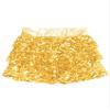 winying Kids Girls 3-Layers Ruffle Sequin Dance Mini Skirt Elastic Waist Sparkle Metallic Skirts for Fashion Party Gold 4 Years view 3