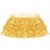 winying Kids Girls 3-Layers Ruffle Sequin Dance Mini Skirt Elastic Waist Sparkle Metallic Skirts for Fashion Party Gold 4 Years view 4