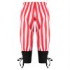 Lorilida Kids Boys Victorian Jogger Pants Medieval Gothic Stripes Trousers Pirates Ankle Banded Leggings Red Stripes 10-12 Years view 2