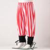 Lorilida Kids Boys Victorian Jogger Pants Medieval Gothic Stripes Trousers Pirates Ankle Banded Leggings Red Stripes 10-12 Years view 4