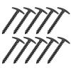 10Pcs Nylon Outdoor Tent Peg Stakes, Windproof Camping Trip Plastic Tent Ground Nails Black