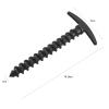 10Pcs Nylon Outdoor Tent Peg Stakes, Windproof Camping Trip Plastic Tent Ground Nails Black view 4