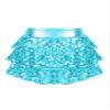 winying Kids Girls 3-Layers Ruffle Sequin Dance Mini Skirt Elastic Waist Sparkle Metallic Skirts for Fashion Party Light Blue 8 Years view 1