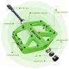 BUCKLOS 104 BCD 34T MTB Crank Set with CNC MTB Flat Pedals- Round Oval Narrow Wide Chainring Bottom Bracket Bolts and BMX Pedal Mountain Bike Pedals Flat MTB Pedals, Lightweight Nylon Fiber Road Bike view 2