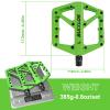 BUCKLOS 104 BCD 34T MTB Crank Set with CNC MTB Flat Pedals- Round Oval Narrow Wide Chainring Bottom Bracket Bolts and BMX Pedal Mountain Bike Pedals Flat MTB Pedals, Lightweight Nylon Fiber Road Bike view 3