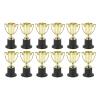 Glomora Mini Trophies Pack, 12 Gold Cup Awards, Durable Plastic for Kids Competitions, Ceremonies & Party Prizes view 1