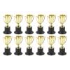 Glomora Mini Trophies Pack, 12 Gold Cup Awards, Durable Plastic for Kids Competitions, Ceremonies & Party Prizes view 2