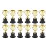 Glomora Mini Trophies Pack, 12 Gold Cup Awards, Durable Plastic for Kids Competitions, Ceremonies & Party Prizes view 3