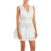 Aqua Swim Womens Cotton Dress Cover-Up Ivory XL view 1