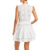 Aqua Swim Womens Cotton Dress Cover-Up Ivory XL view 2
