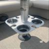 4 Place Cup Holder for Boat Table Posts (Black) view 3