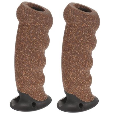Toddmomy Walking Stick Handle Grip - 2pcs Cane Handle Grip Replacement Nonslip Trekking Poles Hiking Pole Replacement Ski Stick