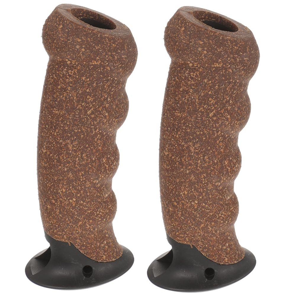 Toddmomy Walking Stick Handle Grip - 2pcs Cane Handle Grip Replacement Nonslip Trekking Poles Hiking Pole Replacement Ski Stick