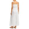 Aqua Swim Womens Smocked Tiered Cover-Up Ivory XL view 2