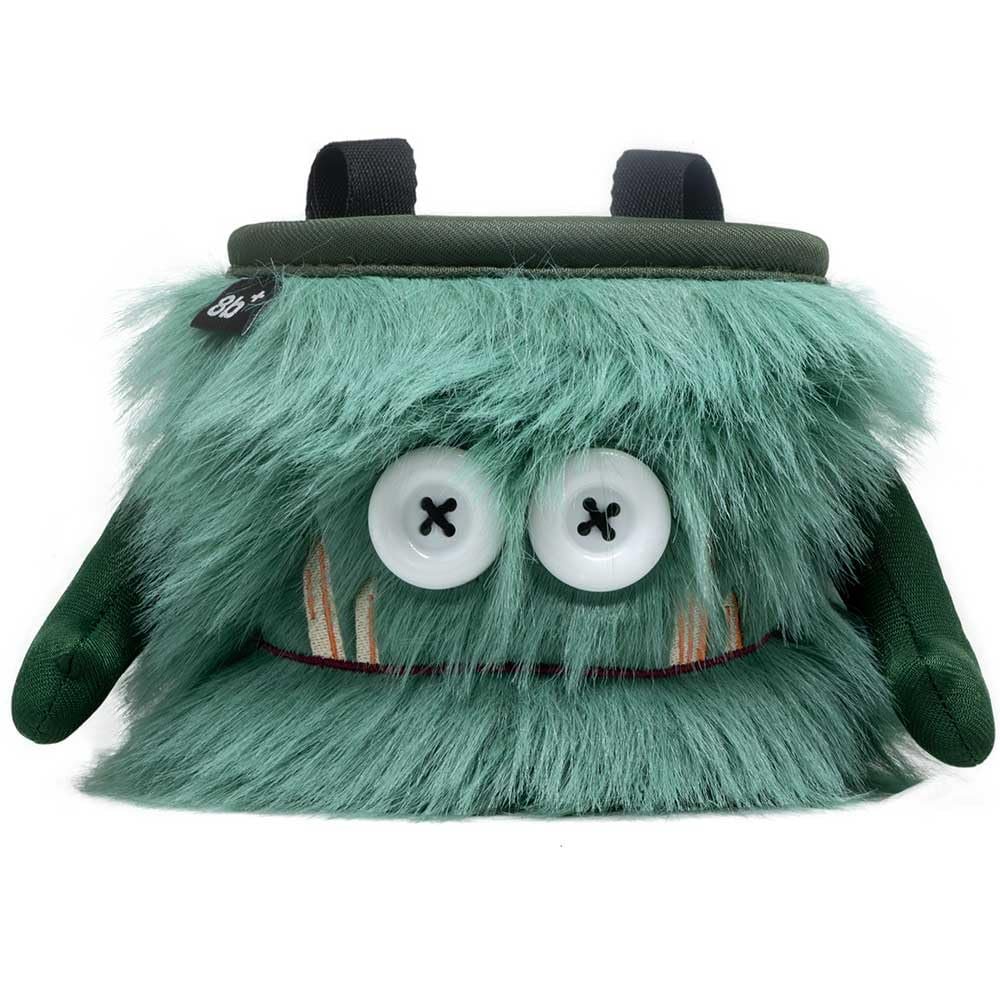 8BPLUS Chalk Bag for Climbing, Bouldering, Belt and Giftbox Included - Wide Opening - Brush Holders, for Left & Right Handers (Flint)