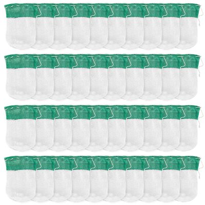 SUPERFINDINGS 60pcs U-Shaped Camping Lantern Mantles, Thorium-Free Rayon, Green, Suitable for Propane Lanterns, Outdoor Use