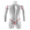 Piameywen Men's Breathable Mesh Bodysuits One Piece Wrestling Singlet Jumpsuit Leotard Stage Clothing view 3