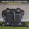 Elite Sports Bulgarian Canvas Bag Fitness Canvas MMA Gym Cross Training Sandbag (Black, 17 LBS) - UNFILLED view 2