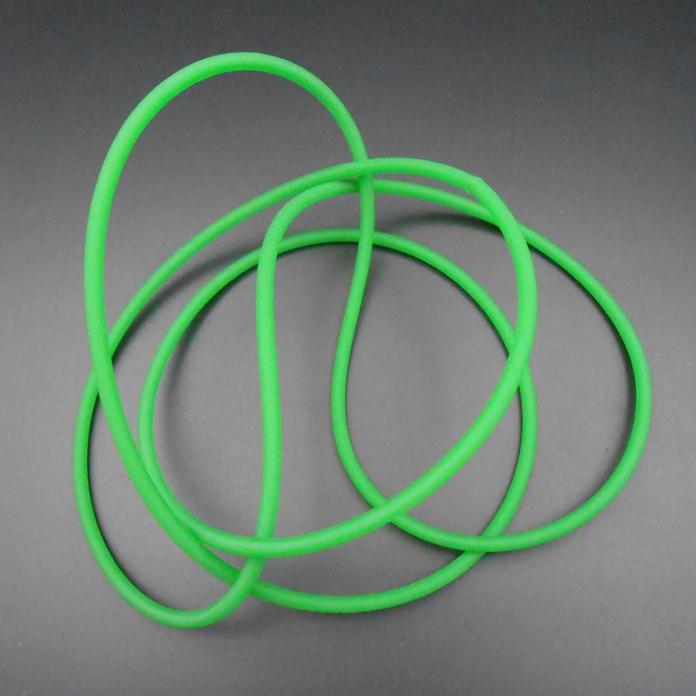 Tool Part for 2Pcs Drum Riding Cycling Training Table Transmission Roller Platform PU Belt Diameter 5MM Circumference 185cm 185CM Green XFD154 (Number of Pcs: 2pcs)