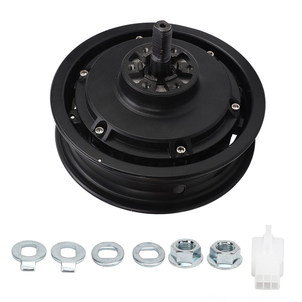 Disc Brake Hub Motor, 1200W-2200W Aluminum Alloy Powerful 48-72V Electric Bike Hub Motor for Go Kart