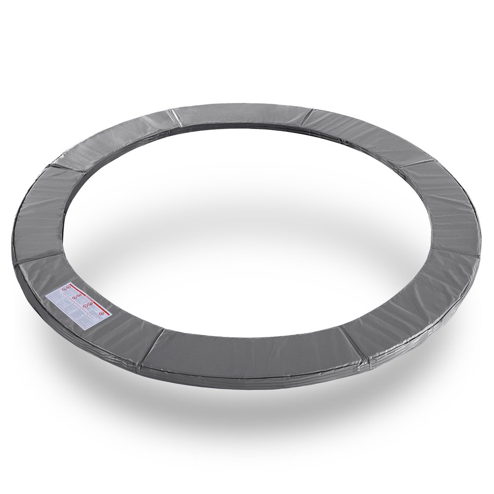 Exacme Trampoline Pad Replacement 15 Foot, Round Safety Frame Pad Spring Cover, Grey, CP15GY