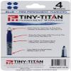 Tiny-Titan Mini Markers, Keychain Clip, Golf Ball Marker, Clip On Nurse's Badge - BLUE Ink - Fine Point - 4 Pens view 3
