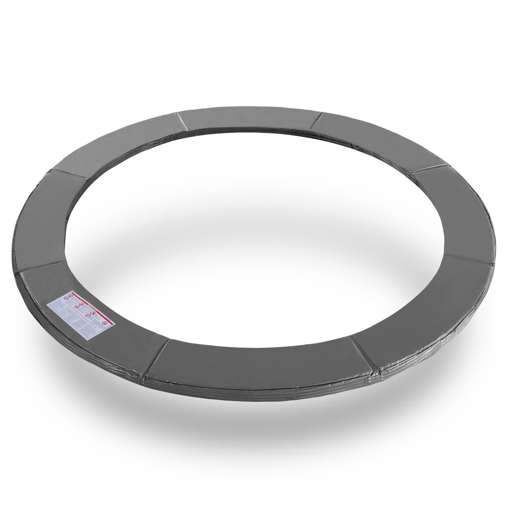 Exacme Trampoline Pad Replacement 10 Foot, Round Safety Frame Pad Spring Cover, Grey, CP10GY