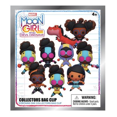 Moon Girl and Devil Dinosaur Series 1  5" Collectible Bag Clip  Blind Bag (ONE Random Figure)  Marvel Animated Character Keychain/Backpack Accessory | Official Licensed Merchandise