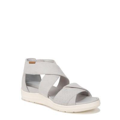 Dr. Scholl's Shoes Womens Time Off Fun Sandal Vapor Grey Microfiber 6 M