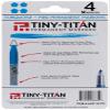 Tiny-Titan Mini Markers, Keychain Clip, Golf Ball Marker, Clip On Nurse's Badge - TURQUOISE Ink - Fine Point - 4 Pens Per Pack view 3