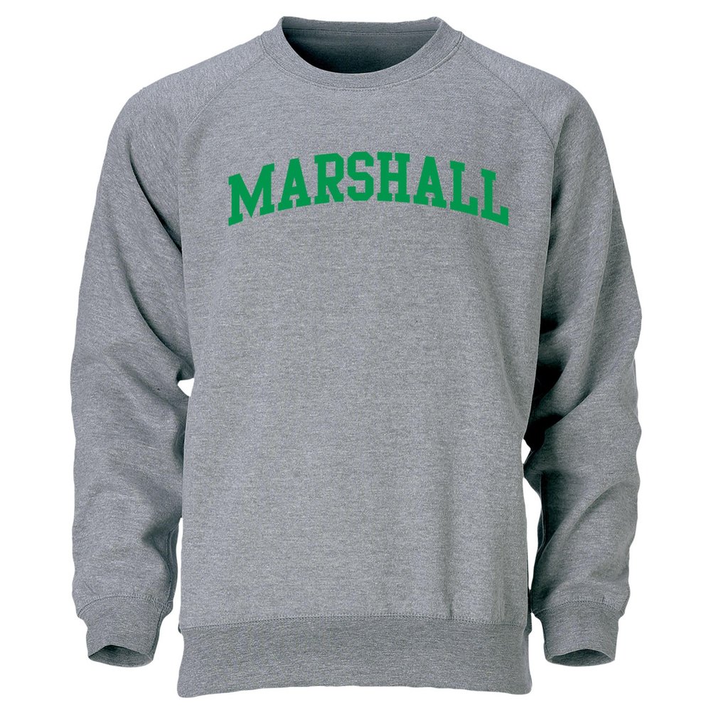 Barnesmith Marshall University, Thundering Herds, Adult Unisex Crewneck Sweatshirt, Classic, Charcoal Grey, Small