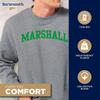 Barnesmith Marshall University, Thundering Herds, Adult Unisex Crewneck Sweatshirt, Classic, Charcoal Grey, Small view 3