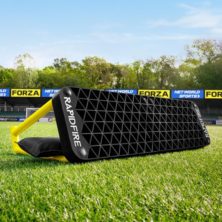 FORZA RapidFire Wave Soccer Rebound Board  Premium 4-in-1 Training Equipment for Soccer Passing & Shooting Drills [Standard or XL Sizes] (Standard)