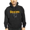 Team Fan Apparel Adult NFL Football Helmet Heather Hooded Sweatshirt - Officially Licensed Pre-Shrunk Fleece Blend Pullover (Pittsburgh Steelers - Charcoal, Large) view 1