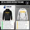Team Fan Apparel Adult NFL Football Helmet Heather Hooded Sweatshirt - Officially Licensed Pre-Shrunk Fleece Blend Pullover (Pittsburgh Steelers - Charcoal, Large) view 2