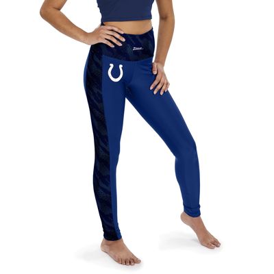 Zubaz NFL Indianapolis Colts Royal Blue Elevated Leggings w/Pockets & Tonal Blue Viper Accent, XX-Large