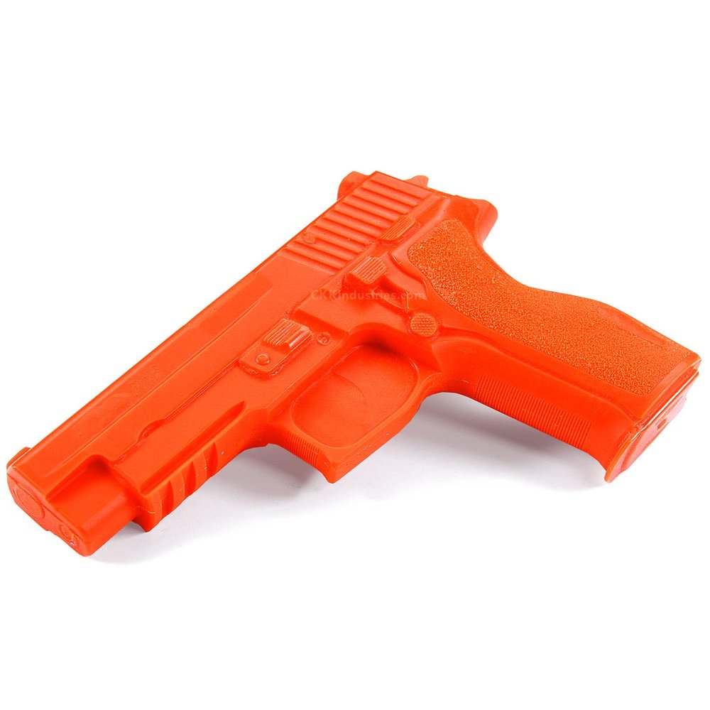 American Safety Props - Non-Functional Solid Polymer Holster Molding Gun Prop - (Natural) - Blaze Orange - U.S.A. Made - Compatible with Sig Sauer P226