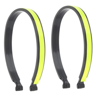 BIUDECO 2pcs Removable Reflective Cycling Trouser Clips Bright Reflector Bands for Night Cycling Visibility for and Elastic Bike Accessories