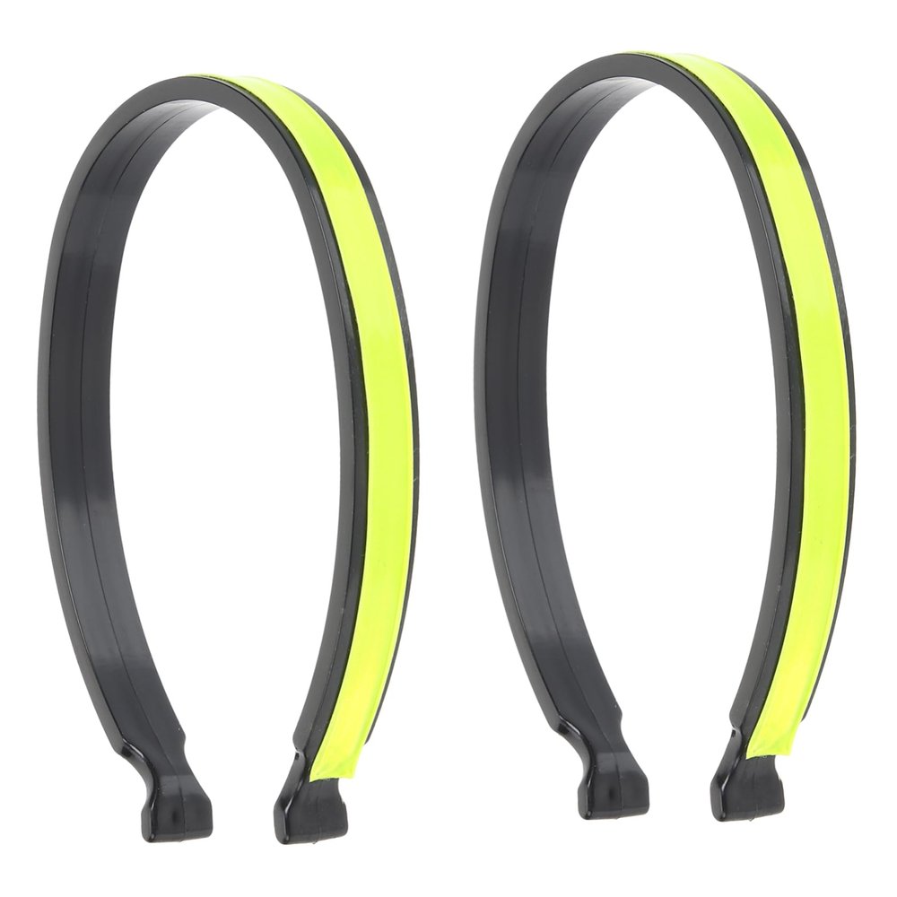 BIUDECO 2pcs Removable Reflective Cycling Trouser Clips Bright Reflector Bands for Night Cycling Visibility for and Elastic Bike Accessories