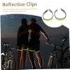 BIUDECO 2pcs Removable Reflective Cycling Trouser Clips Bright Reflector Bands for Night Cycling Visibility for and Elastic Bike Accessories view 4