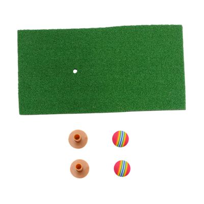 BESPORTBLE 5pcs Golf Practice Mat Set Hitting Mat Tees Portable Training Equipment Range Shot Accuracy for Beginners Professionals