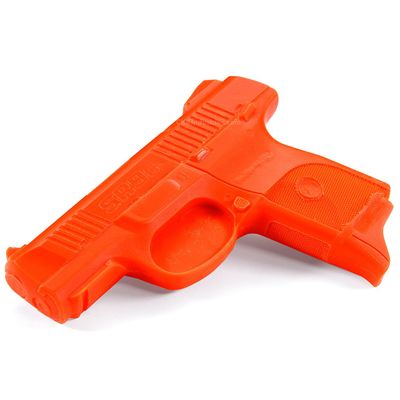 American Safety Props - Non-Functional Solid Polymer Holster Molding Gun Prop - (Natural) - Blaze Orange - U.S.A. Made - Compatible with Ruger SR9 (Compact)